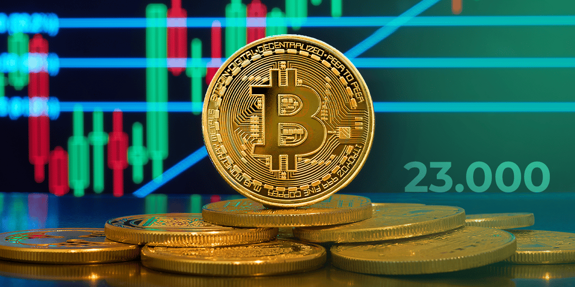 🔴 >> Bitcoin alcanza los USD 23.000 tras 5 meses de mercado bajista