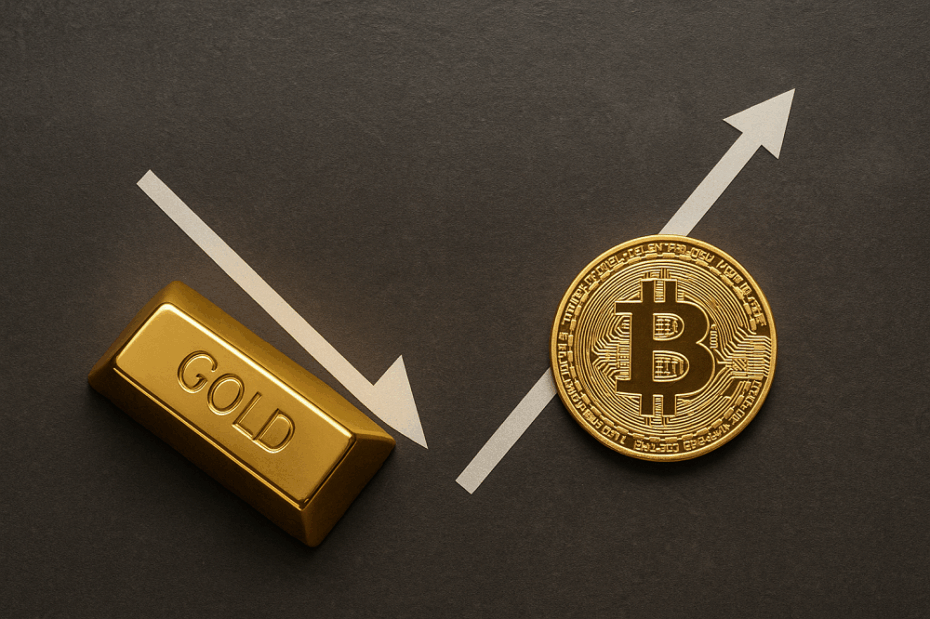🔴 >> Sube bitcoin y se desploma el oro ¿qué está pasando en el mercado?