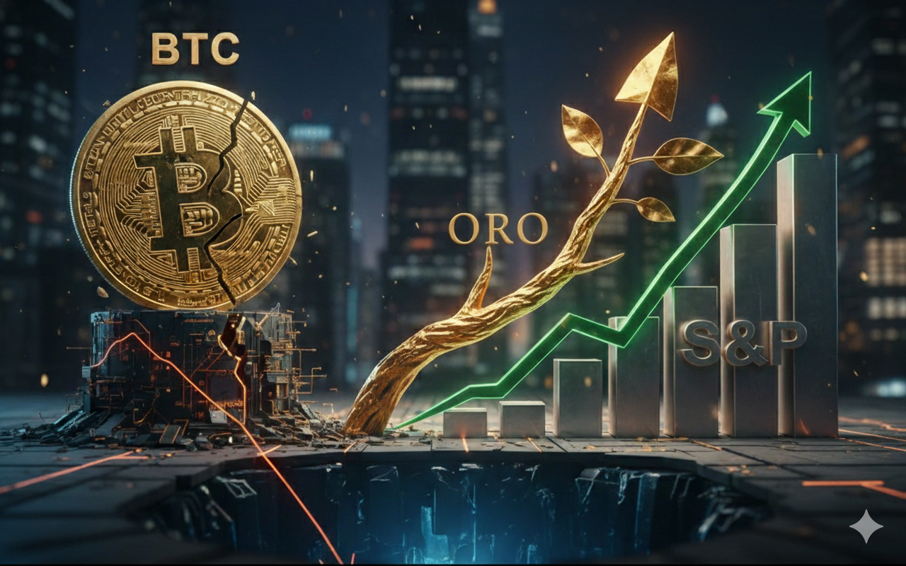 🔴 >> Bitcoin perdió ganancias de 2025 mientras el oro y el S&P 500 siguen arriba 